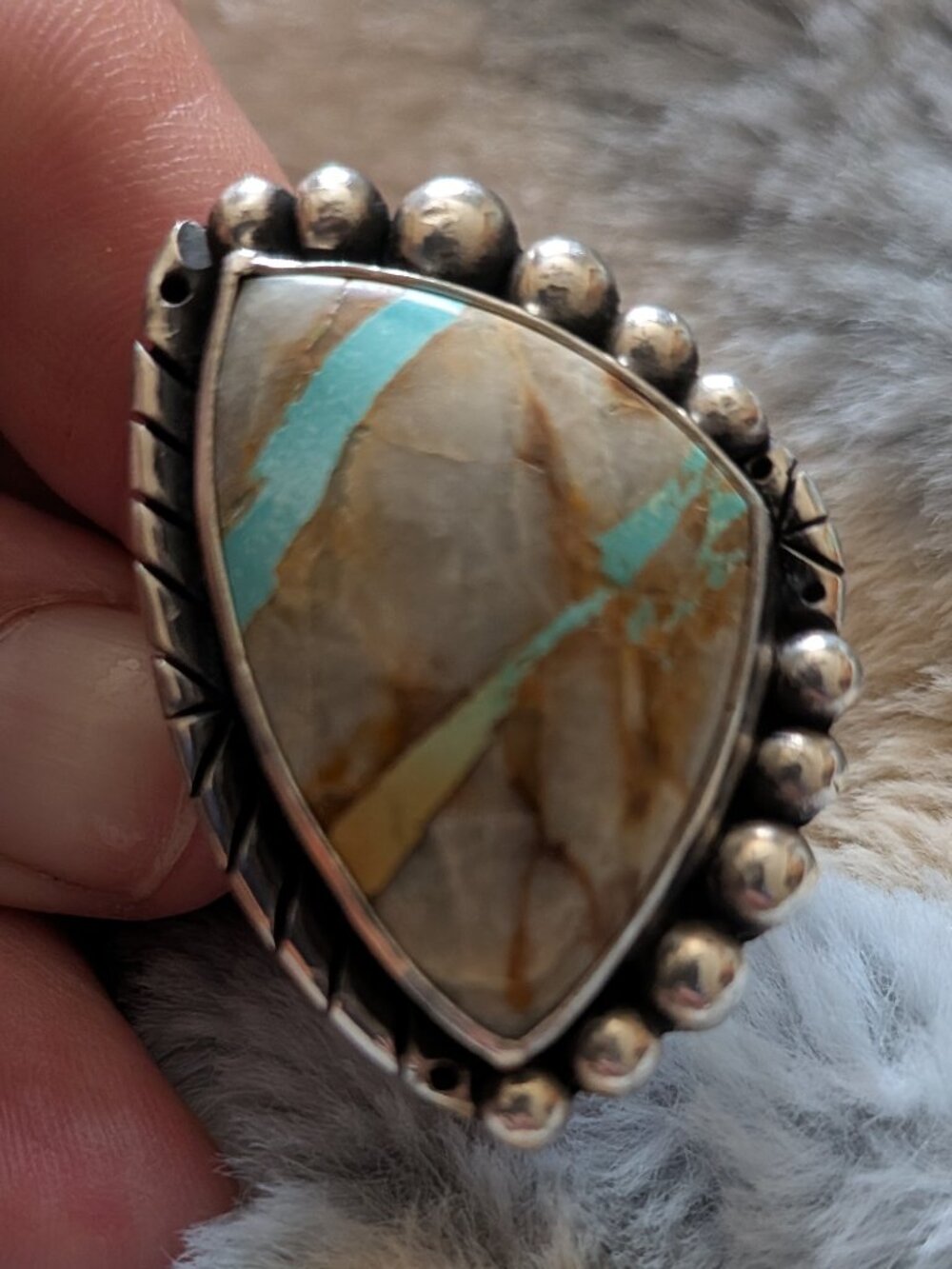 OOAK Pacific Crest Silver Est. 2015 by Rashel Fitchett Turquoise Ring